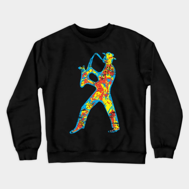 Decorative Saxophone Musician Crewneck Sweatshirt by jazzworldquest